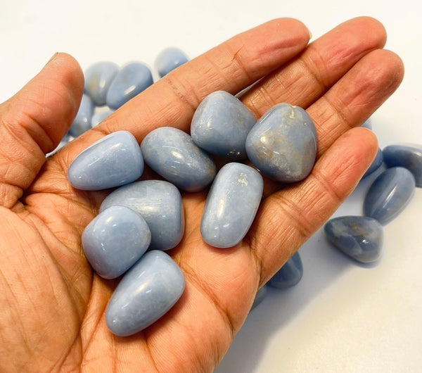 angelite tumble stones