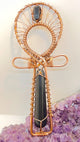 Black Tourmaline Crystal Healing EMF Protection Copper Handheld  Ankh - Infinite Treasures, LLC