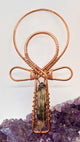 Namibian Smoky Citrine Handheld Ankh - Infinite Treasures, LLC