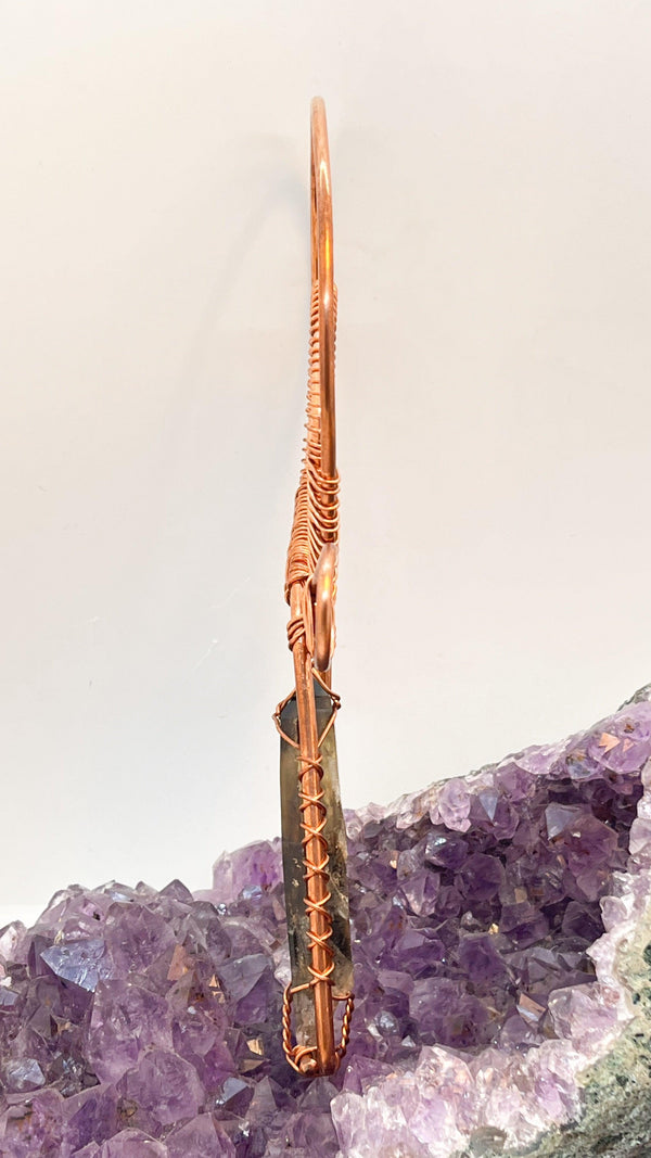 Namibian Smoky Citrine Handheld Ankh - Infinite Treasures, LLC