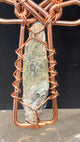 Green Kyanite Copper Ankh Necklace Pendant - Infinite Treasures, LLC