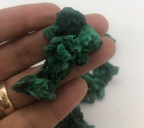 Malachite 1-2 Inch Fibrous Crystal - Infinite Treasures, LLC