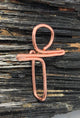 Ankh, Heart Shaped and Spiral Nose Cuff Ring Copper Handmade Kemetic Coptic Cross - Infinite Treasures, LLC