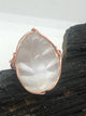 Moroccan Selenite  Crystal Copper Wirewrapped Ring by Infinite Treasures,LLC - Infinite Treasures, LLC