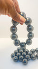 Pair of Hematite Magnetic Spheres 1 inch - Infinite Treasures, LLC