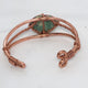 Ruby Zoisite Crystal Copper Bracelet Wire wrapped Handmade - Infinite Treasures, LLC