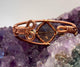 Smoky Quartz with Smoky Quartz Side Stones  Crystal Copper Bracelet Wire wrapped Handmade - Infinite Treasures, LLC